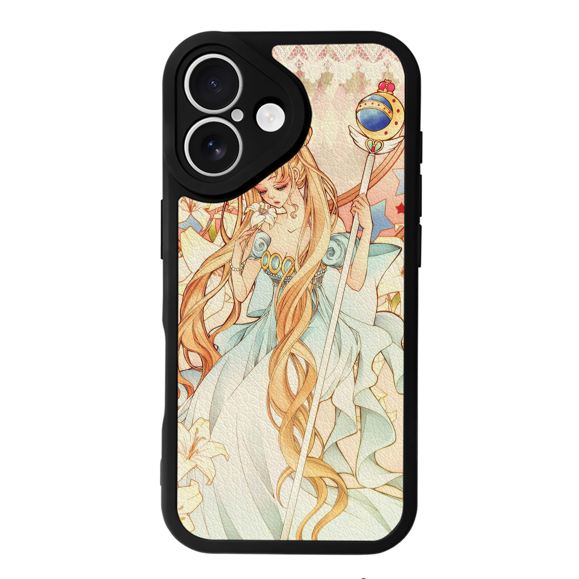 （画像用） 美少女戦士セーラームーン Sailor Moon 【iPhone 16シリーズ対応】シリコンスマホケース（レザー調） 材質：シリコン